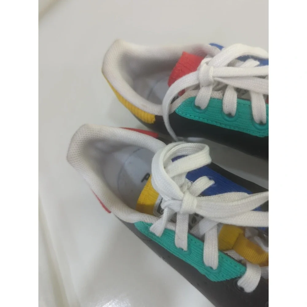 Adidas Stan Smith Black Multi Color Primegreen Sneakers Mens 5 H00328